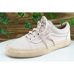 VANS Women Size 6.5 M Shoes Pink Skateboarding Fabric 721278‎